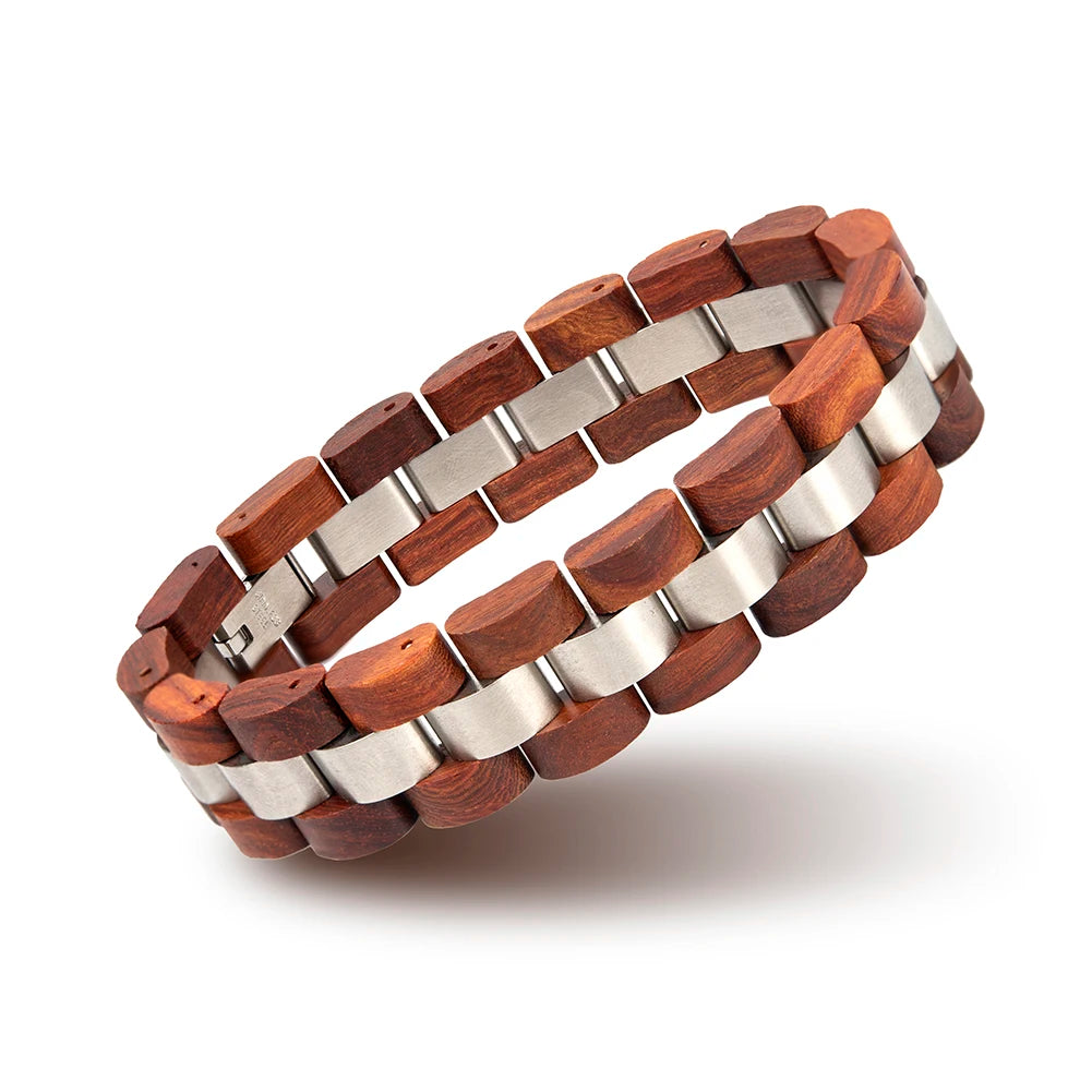 Modèle Borealis - Bracelet Bois & Acier