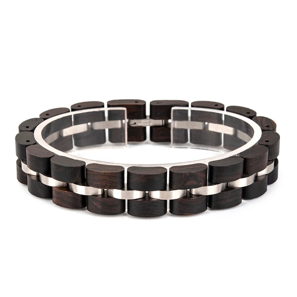Modèle Borealis - Bracelet Bois & Acier