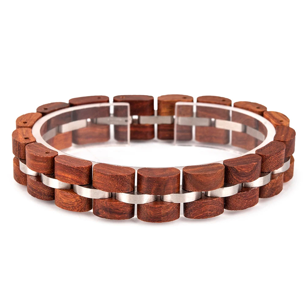 Modèle Borealis - Bracelet Bois & Acier