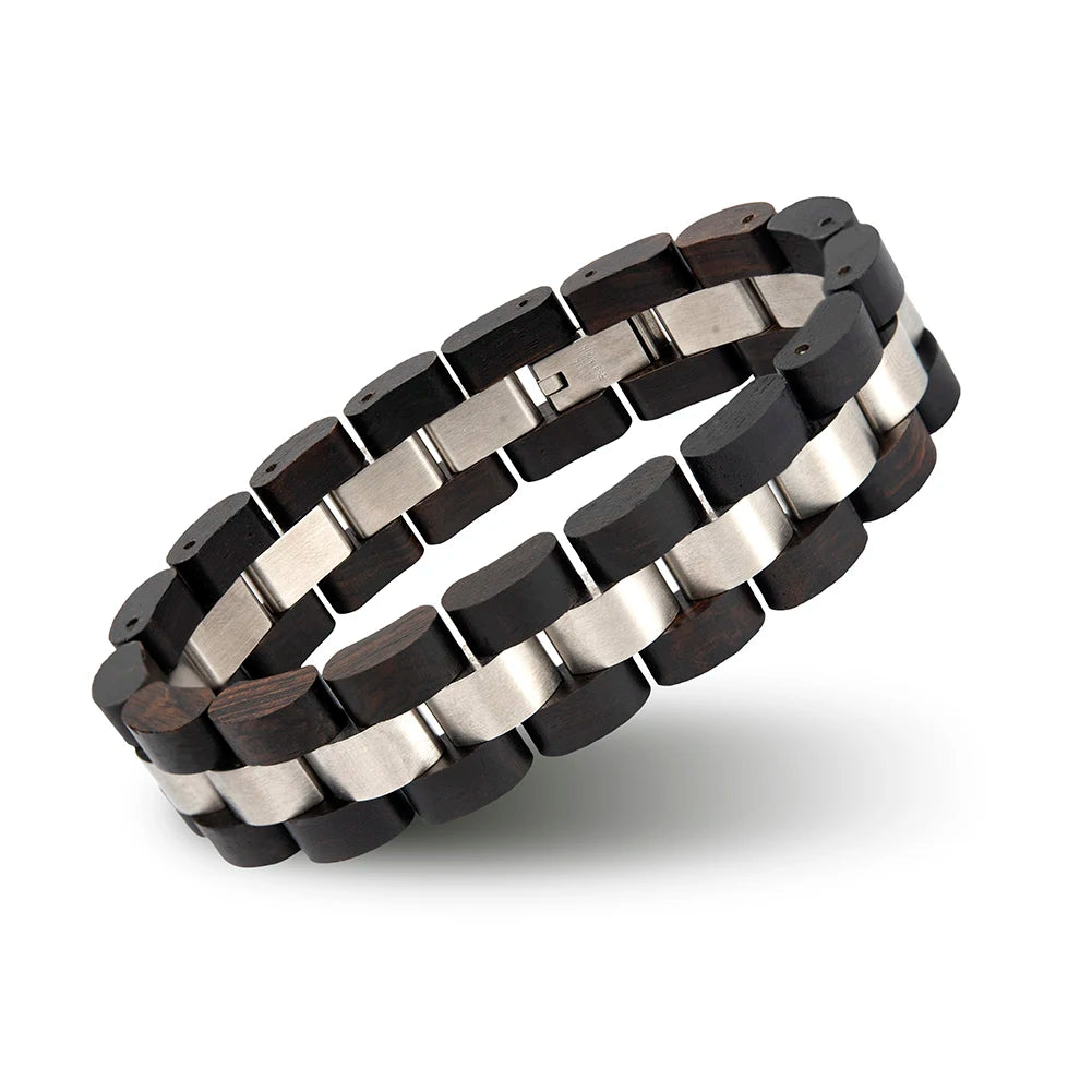 Modèle Borealis - Bracelet Bois & Acier