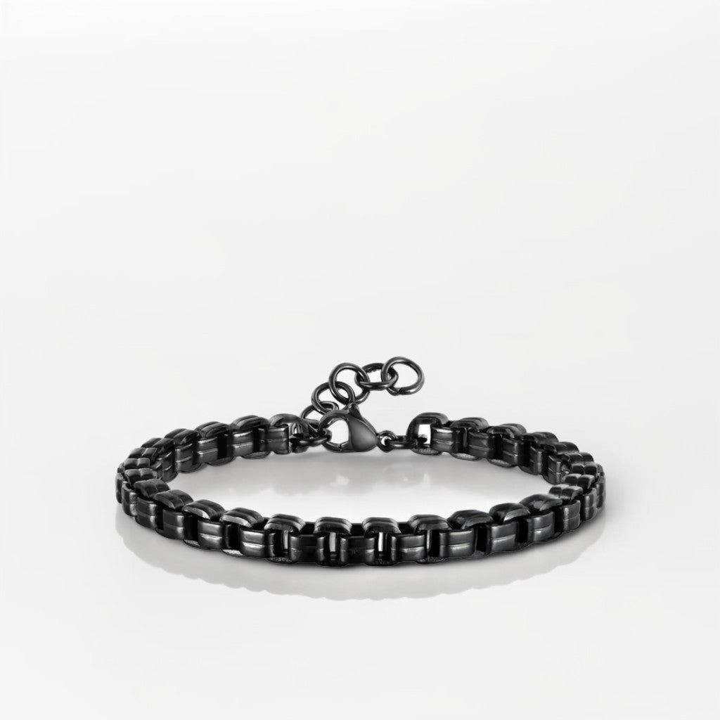 Modèle Nox – bracelet chaîne en acier