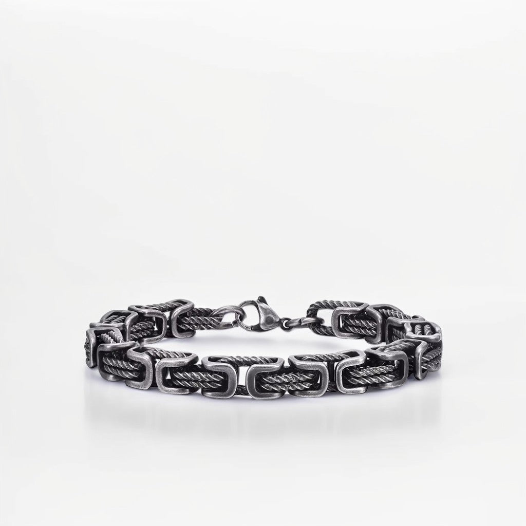 Modèle Hadès – bracelet tressé en acier