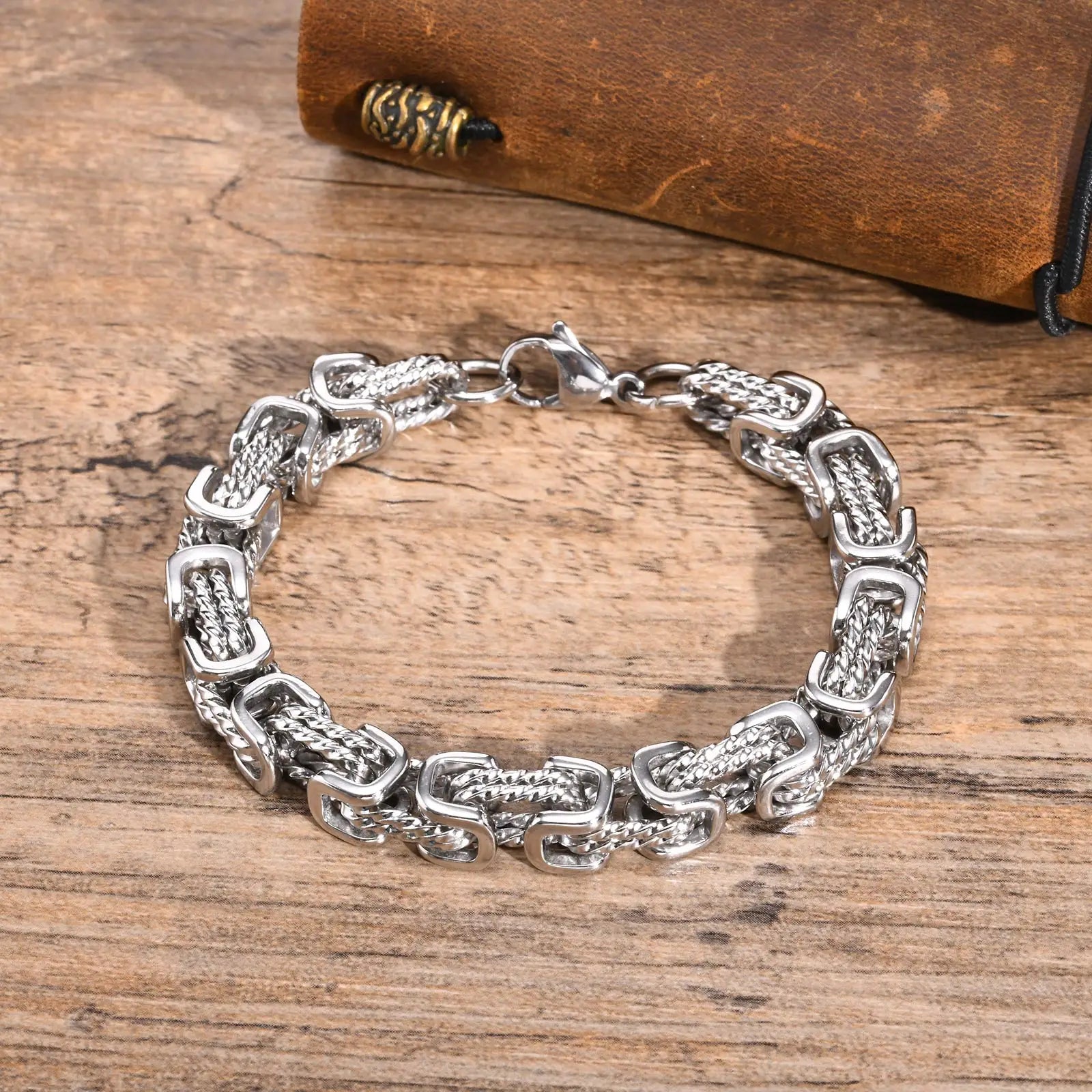 Modèle Hadès – bracelet tressé en acier