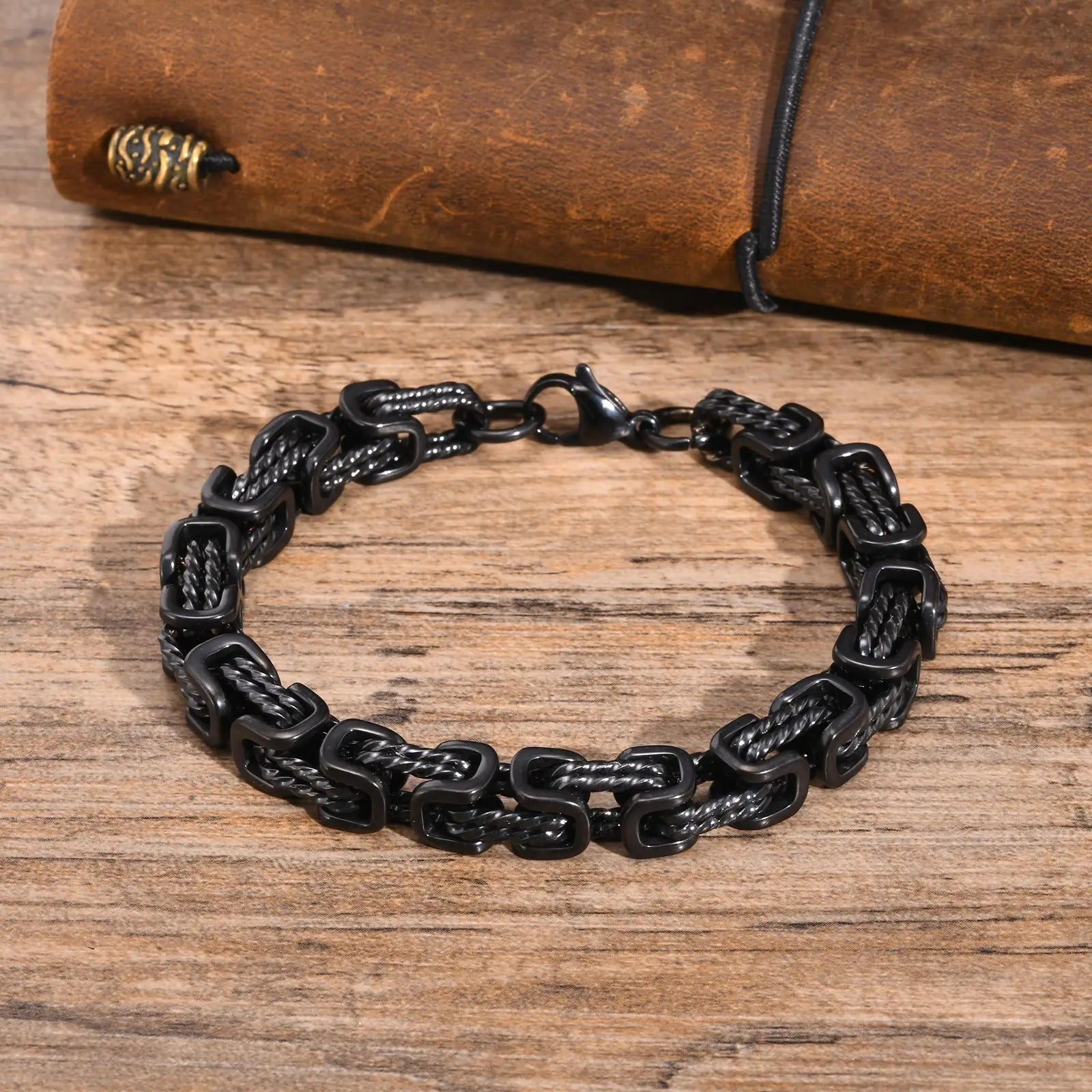 Modèle Hadès – bracelet tressé en acier