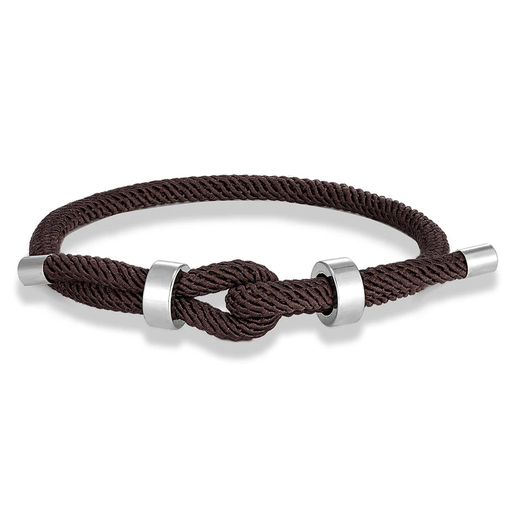 Modèle Nautis – Bracelet corde et acier