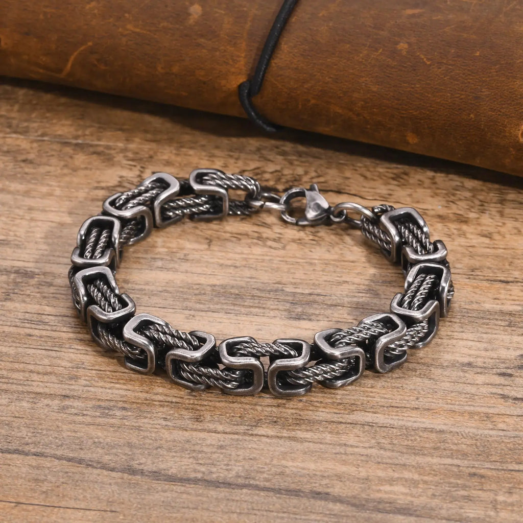 Modèle Hadès – bracelet tressé en acier