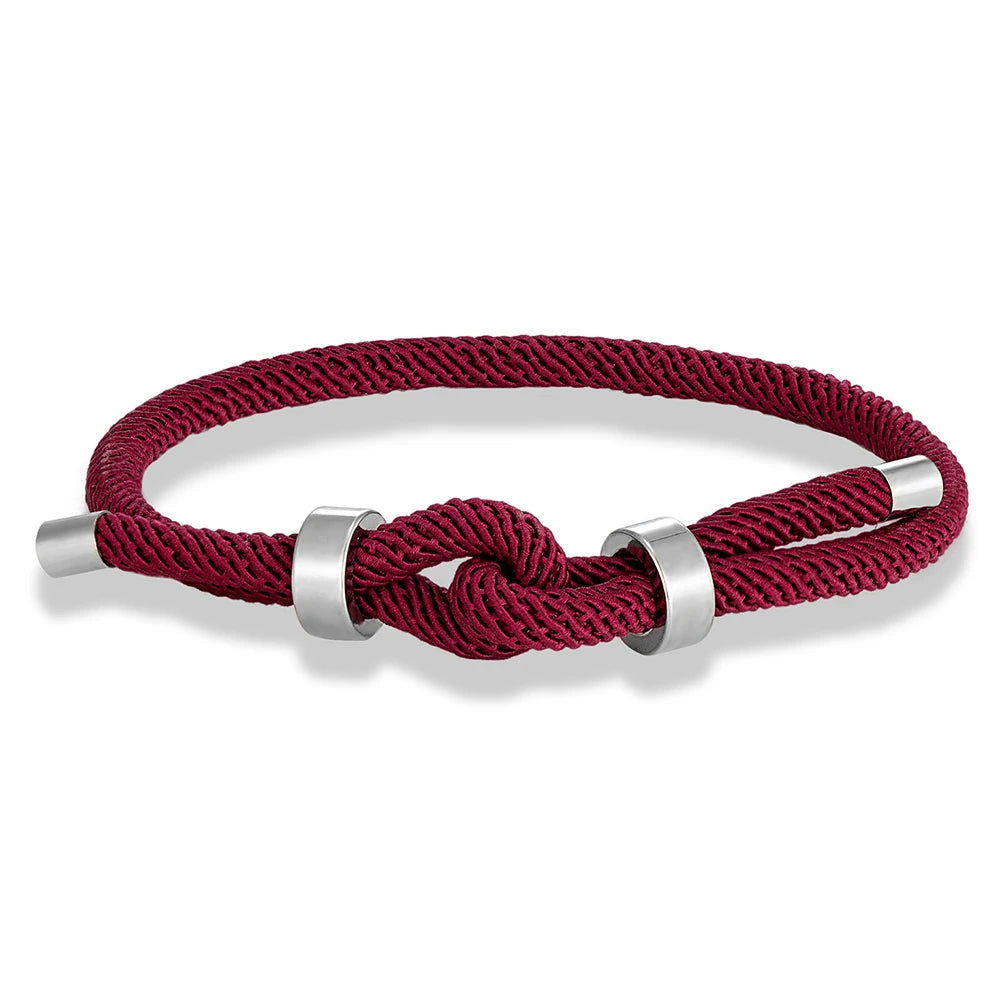 Modèle Nautis – Bracelet corde et acier